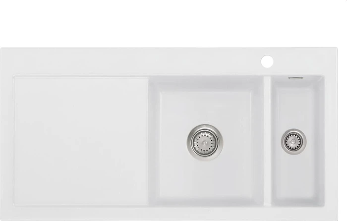 systemceram Mera 100 Einbau Becken rechts satin