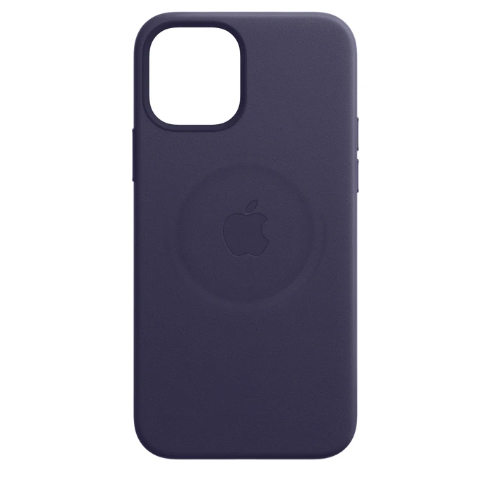 Apple Leder Case mit MagSafe für iPhone 12 Mini dunkelviolett