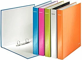 Leitz WOW Ringbuch 2-Ring, 40mm, A4, farbig sortiert, 10er-Set
