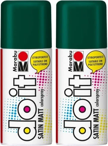 Marabu Do It Colorspray Satin Matt, dunkelgrün, 150ml