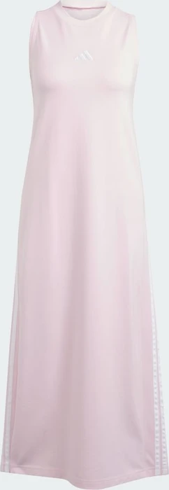 adidas Essentials 3-Streifen Long Racerback Kleid clear pink/white (Damen)