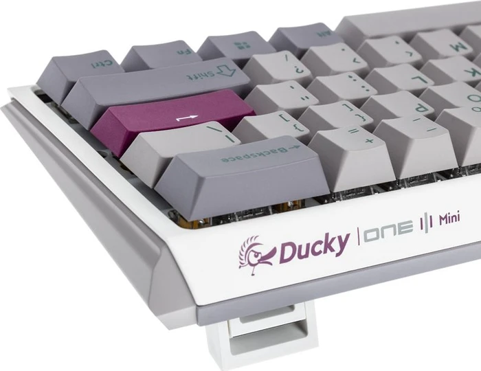 Ducky One 3 Mini, Mist Grey, PBT, LEDs RGB, MX RGB ERGO CLEAR, USB, US
