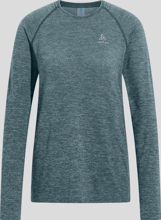 Odlo Essential Seamless Funktionsshirt langarm provincial blue melange (Damen)