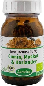 Sanatur Gewürzmischung Cumin Muskat & Koriander Kapseln, 90 Stück