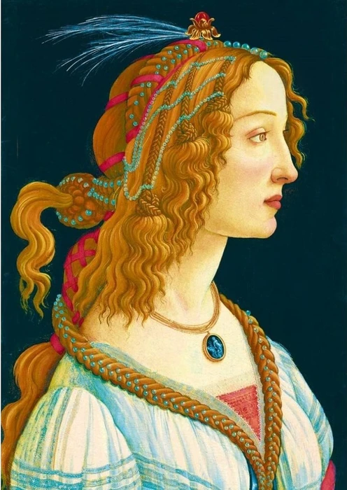 Bluebird Puzzle Sandro Botticelli Idealized Portrait of a Lady, 1480
