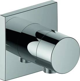 Keuco IXMO 59541 Pure Absperrventil mit Schlauchanschluss eckig schwarzchrom gebürstet