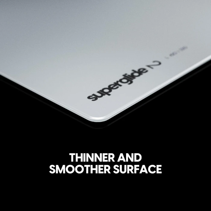 Pulsar Gaming Gears Superglide Glass Mousepad V2 L, 420x330mm, weiß