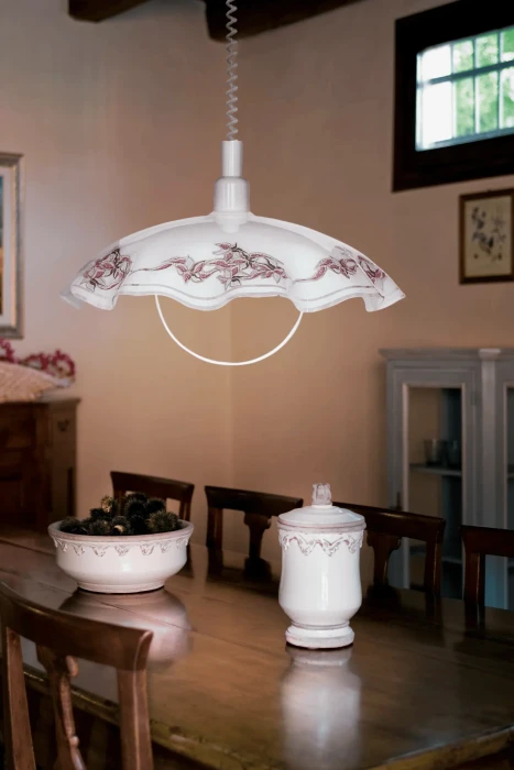 Eglo Vetro 42cm Hängeleuchte/Schirmleuchte weiß/lila
