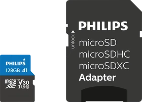 Philips Ultra Pro R100/W45 128GB Kit, UHS-I U3, A1, Class 10