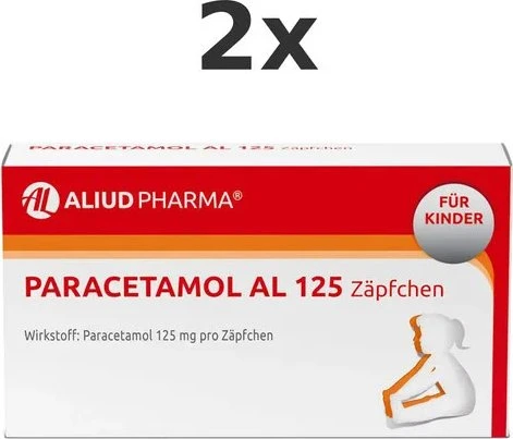 Aliud Paracetamol AL 125 Säuglings-Suppositorien, 10 Stück
