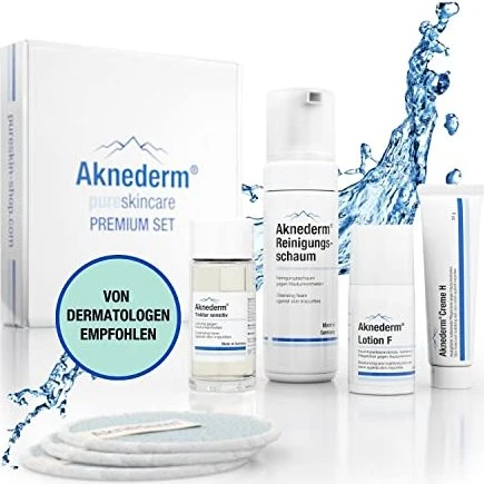 gepepharm Aknederm Premium Reinigungsset für sensible Haut