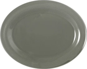 Seltmann Weiden Beat Color Glaze Servierplatte oval 28x35.3cm perlgrau