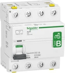 Schneider Electric Fehlerstrom-Schutzschalter Elektroladestation iID 4P 40A Typ B-EV 30mA