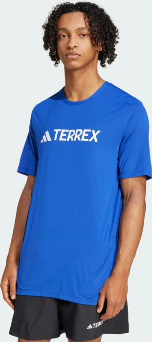 adidas Terrex Multi Climacool Logo Tech Funktionsshirt kurzarm semi lucid blue (Herren)