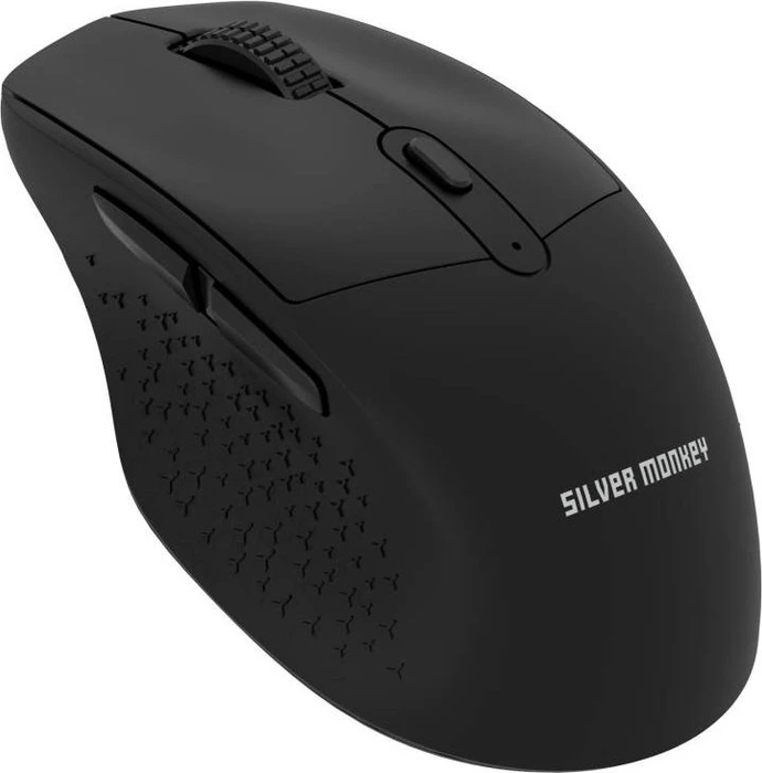 Silver Monkey M70 Wireless Comfort Silent Mouse schwarz, USB