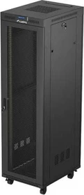 Lanberg 19" Rackschrank 42HE, LCD, freistehend, Flat Pack, V2, Gitternetztür, IP20, RAL 9004, 800mm tief