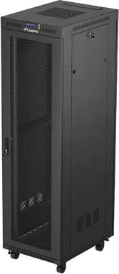 Lanberg 19" Rackschrank 42HE, LCD, freistehend, Flat Pack, V2, Gitternetztür, IP20, RAL 9004, 800mm tief