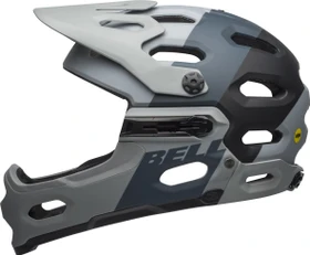 Bell Super 3R MIPS Fullface-Helm downdraft matte gray/gunmetal