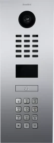 DoorBird D2101KV IP Video Türstation mit 1 Ruftaste, Keypad Modul, Edelstahl V4A, Chrom-Optik, hochglanzpoliert