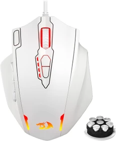 Redragon M908 Impact RGB MMO weiß, USB