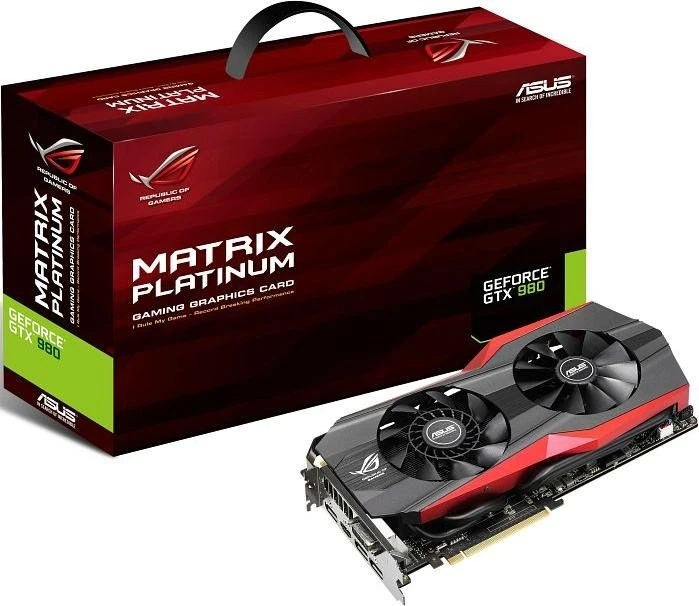 ASUS ROG Matrix GeForce GTX 980 Platinum, MATRIX-GTX980-P-4GD5, 4GB GDDR5, DVI, HDMI, 3x DP