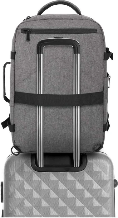 Manhattan Rome 17.3" Laptop-Reiserucksack, grau