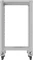 Lanberg Open Rack Series 19" Open Frame Rack 18HE, 4-Pfosten, mit Rollen, Flat Pack, tiefenverstellbar, 430-590mm, RAL 7035, 800mm tief Vorschaubild