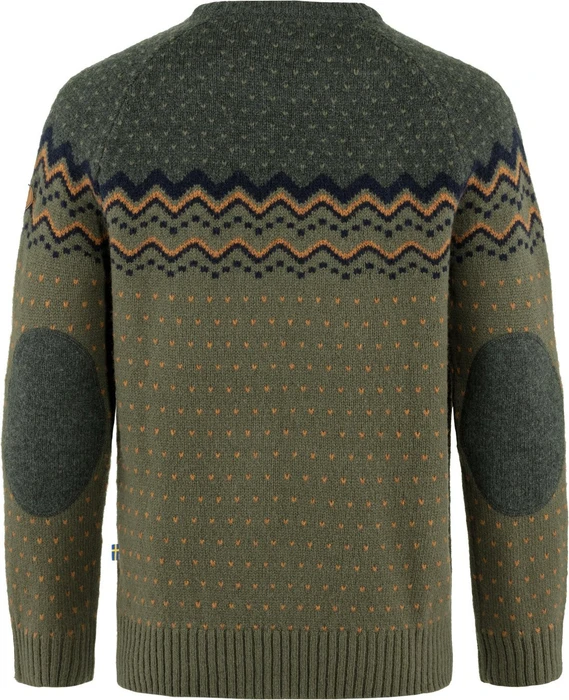 Fjällräven Övik Strickpullover laurel green/deep forest (Herren)