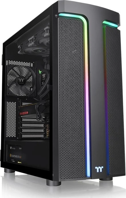 Thermaltake H590 TG ARGB, schwarz, Glasfenster