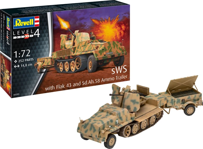 Revell sWS mit Flak-Aufbau als Sfl. mit 3.7cm Flak 43