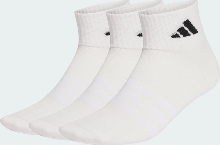 adidas Thin and Light Ankle Socken weiß/schwarz, 3 Paare