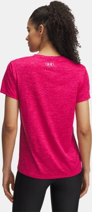 Under Armour Tech V Twist Funktionsshirt kurzarm shaded fuchsia/white (Damen)