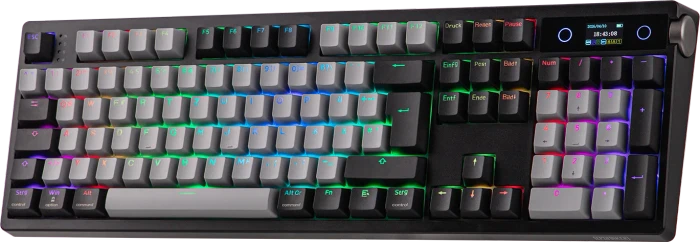 Epomaker TH108 Pro Wireless, Black, LEDs RGB, hot-swap, Epomaker Creamy Jade, USB/Bluetooth, DE