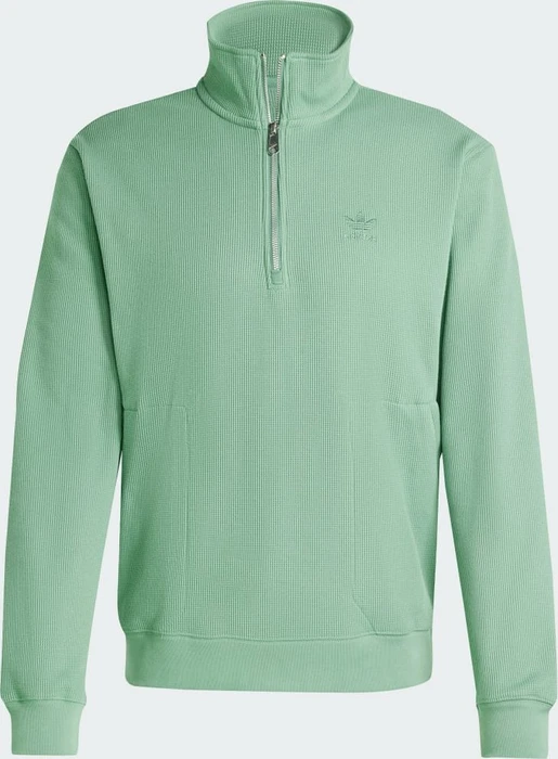 adidas Trefoil Essentials Waffle 1/2 Zip Sweatshirt (Herren)