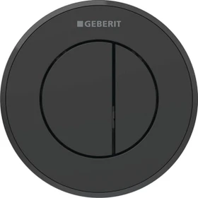 Geberit Typ 10 Fernbetätigung pneumatisch, für 2-Mengen-Spülung, UP-Drücker, schwarz matt