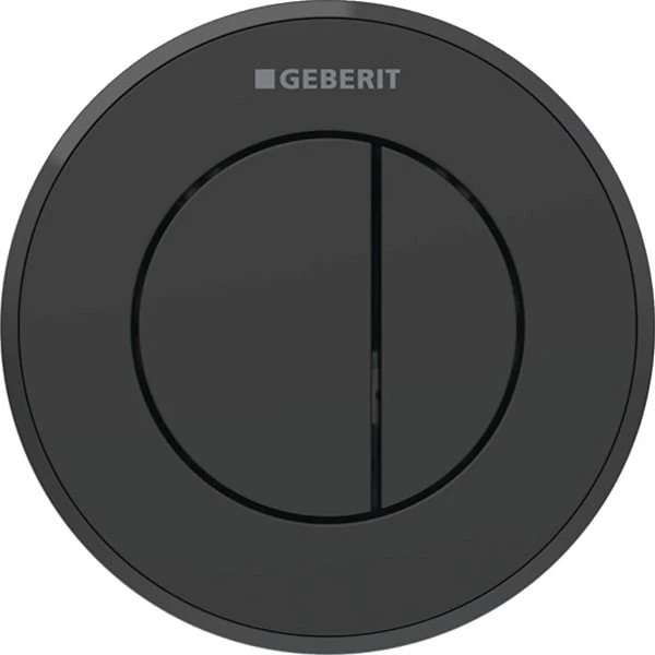 Geberit Typ 10 Fernbetätigung pneumatisch, für 2-Mengen-Spülung, UP-Drücker, schwarz matt