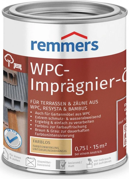 Remmers WPC-Imprägnier-Öl innen und außen farblos, 750ml