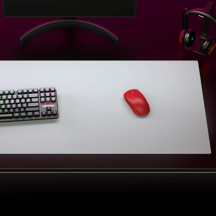 Pulsar Gaming Gears Superglide Glass Mousepad XXL, 980x420mm, weiß