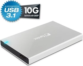 Fantec ALU-25B31, silber, USB 3.1 Micro-B