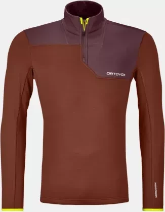 Ortovox Fleece Light Zip Neck Funktionsjacke clay orange (Herren)