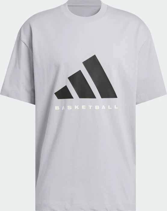 adidas Basketball genderneutral T-Shirt kurzarm glory grey