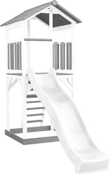 Axi Spielturm Beach Tower mit Rutsche weiß/grau