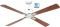CasaFan Eco Neo III 132 WE-NB/KI WiFi Deckenventilator nuss/kirsche/weiß Vorschaubild