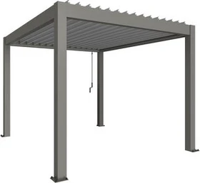 Biohort Pergola 3x3.5 quarzgrau-metallic/silber-metallic