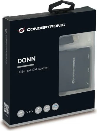 Conceptronic DONN01B USB-C auf HDMI Adapter