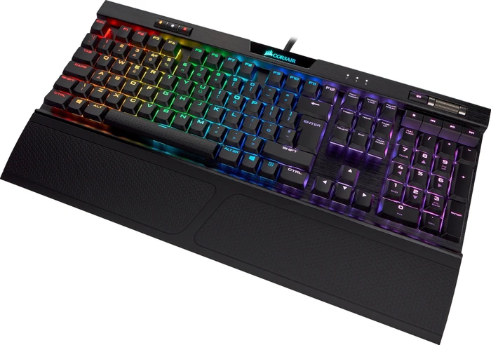 Corsair Gaming K70 RGB MK.2 Low Profile Rapidfire, MX LOW PROFILE RGB SPEED, USB, UK