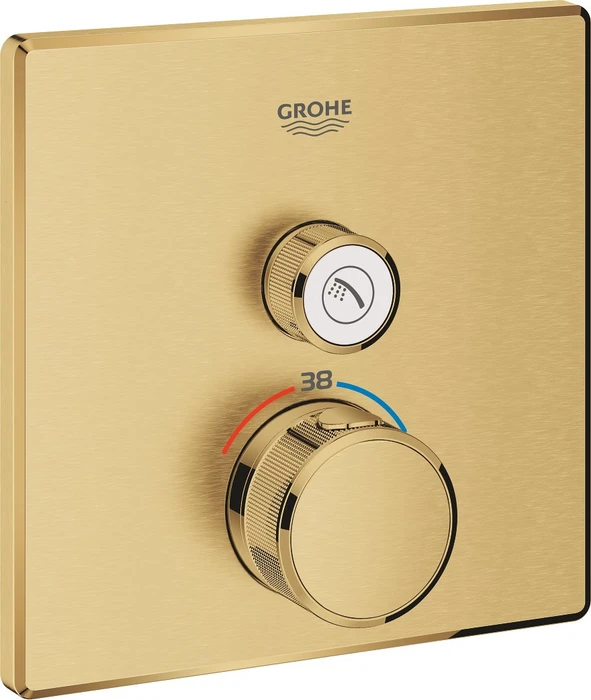 Grohe Grohtherm SmartControl Thermostat mit 1 Ventil cool sunrise gebürstet
