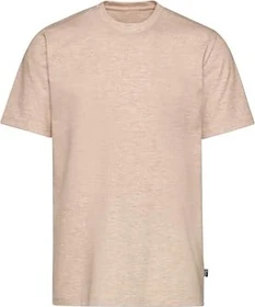 trigema Deluxe Baumwolle T-Shirt kurzarm sand/melange (Herren)