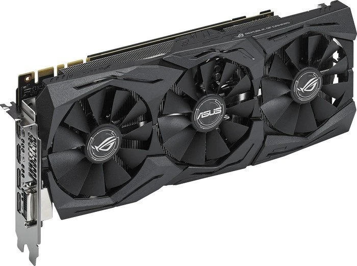 ASUS ROG Strix GeForce GTX 1070 OC, ROG-STRIX-GTX1070-O8G-GAMING, 8GB GDDR5, DVI, 2x HDMI, 2x DP