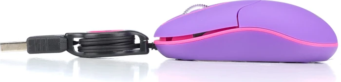 NGS Sin Laptop Mouse with Retractable Cable violett, USB